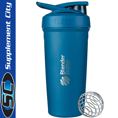 Blender Bottle Strada Stainless Ocean Blue Shaker