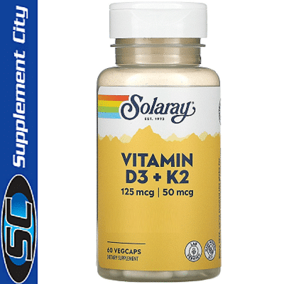 Solaray Vitamin D3 + K2