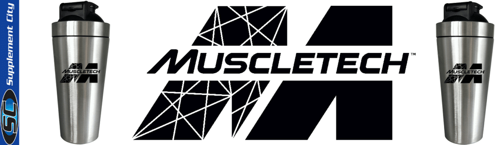 Muscletech Stainless Steel Silver Shaker