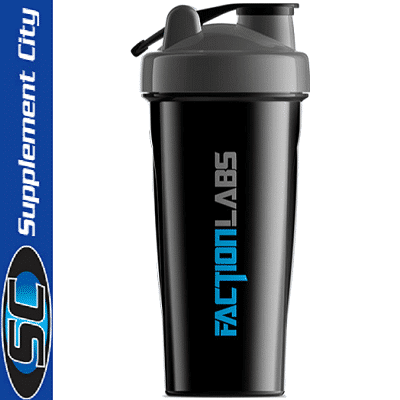Faction Labs Black & Gray Shaker Bottle